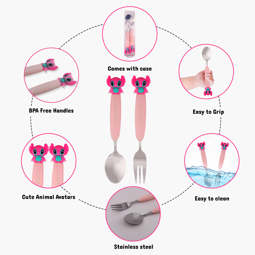 كرافيستا - طقم أدوات مائدة مع حافظة - ستيتش