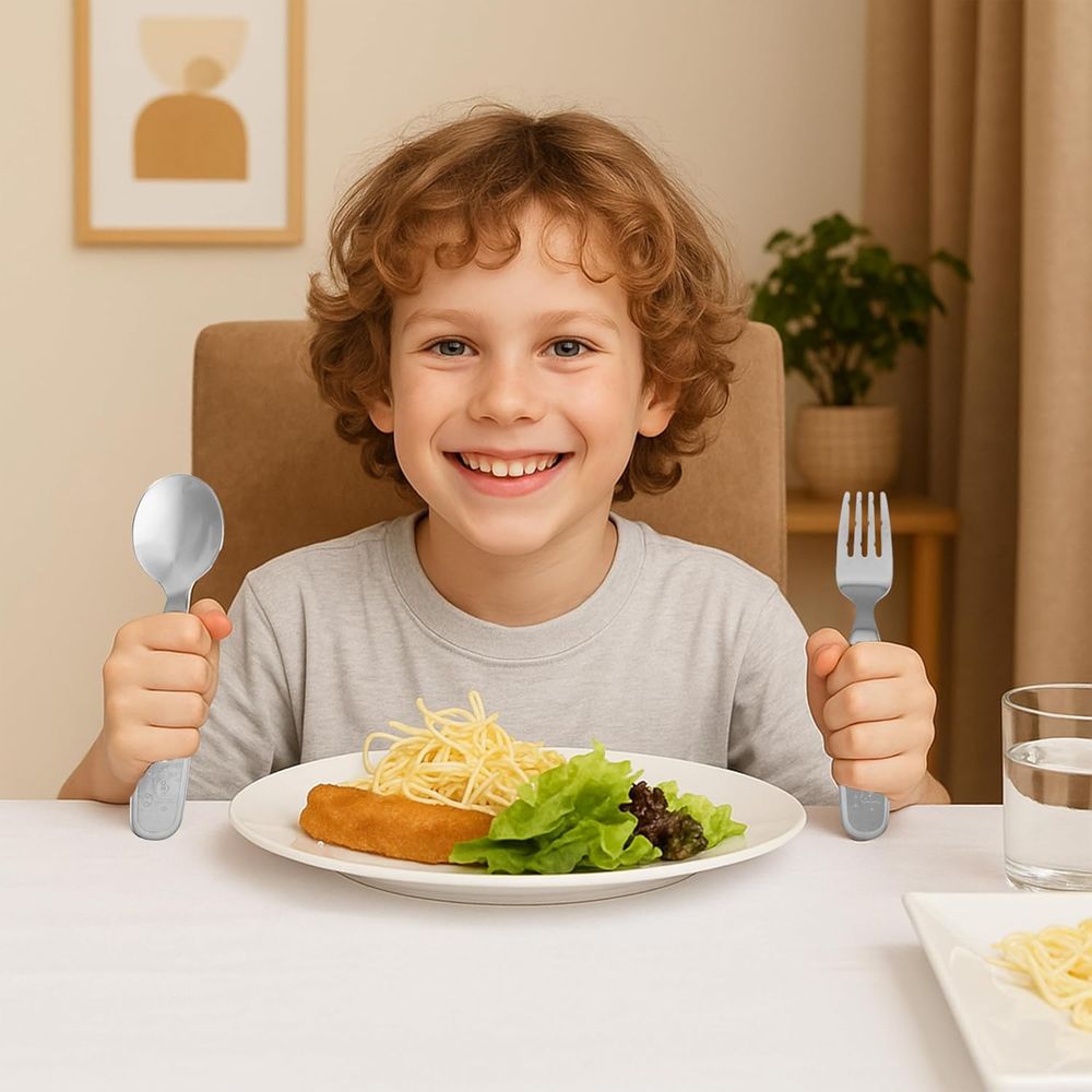 Brain Giggles - Cravista Kids Cutlery Set With Case - Bunny