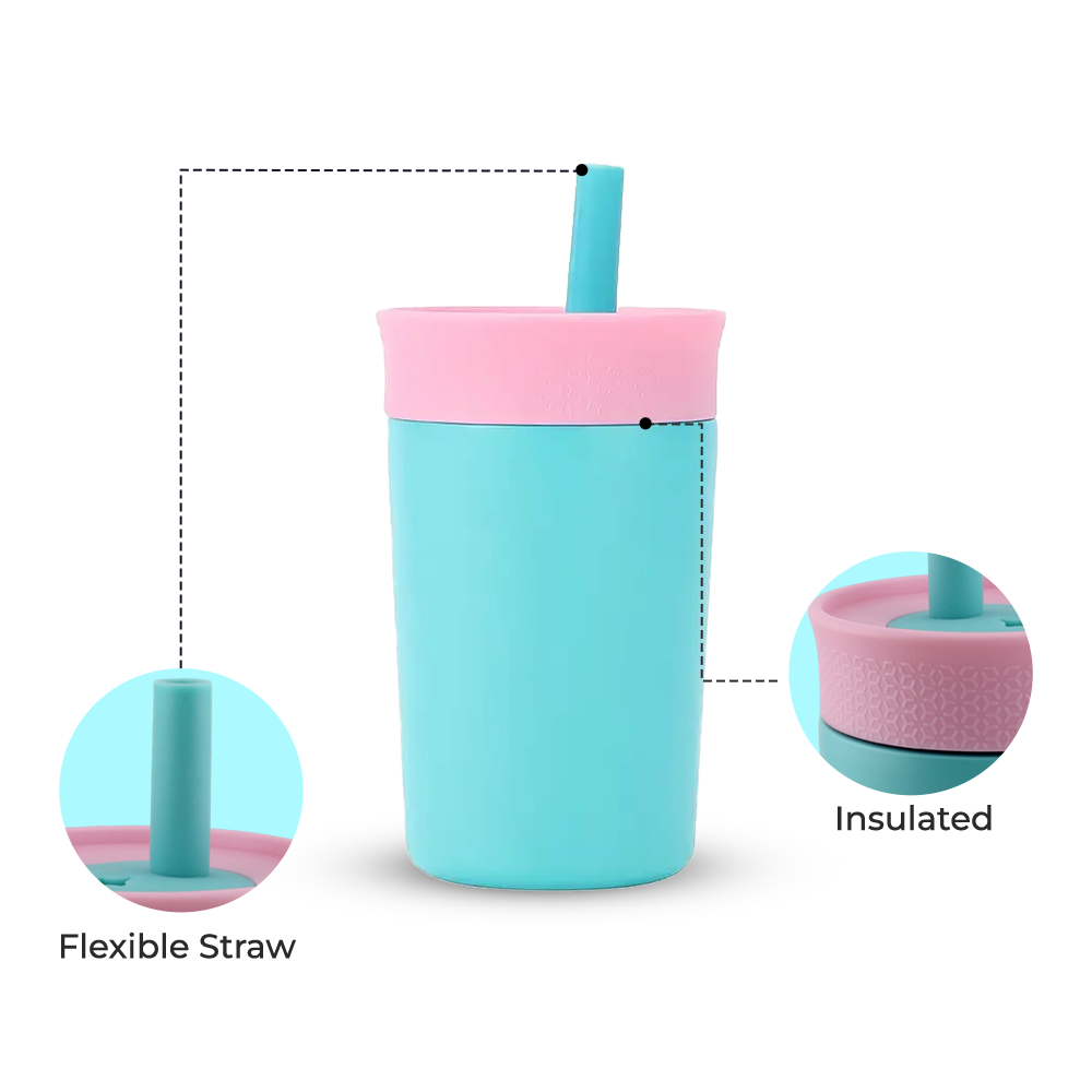 كريفيستا - زمزمية ماء معزولة مانعة للتسرب مع شفاطة - ١٢ أونصة