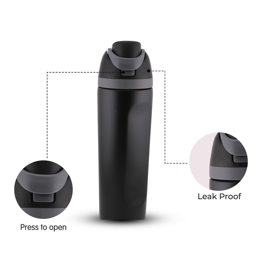 كريفيستا - زمزمية مياه معزولة للأطفال مصنوعة من الفولاذ المقاوم للصدأ ومضادة للتسرب مع شفاطة ومقبض - 350 مل