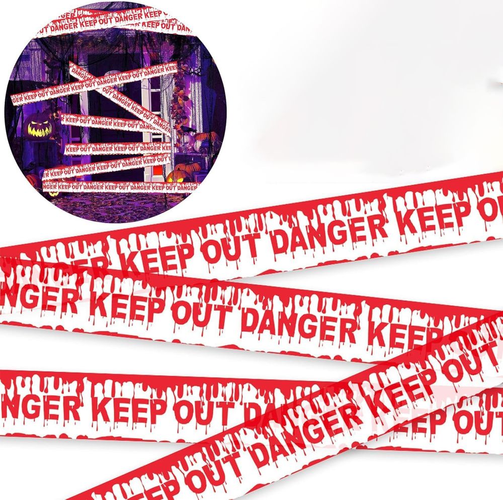 برين جيغلز - شريط تحذير لزينة هالوين - 9م