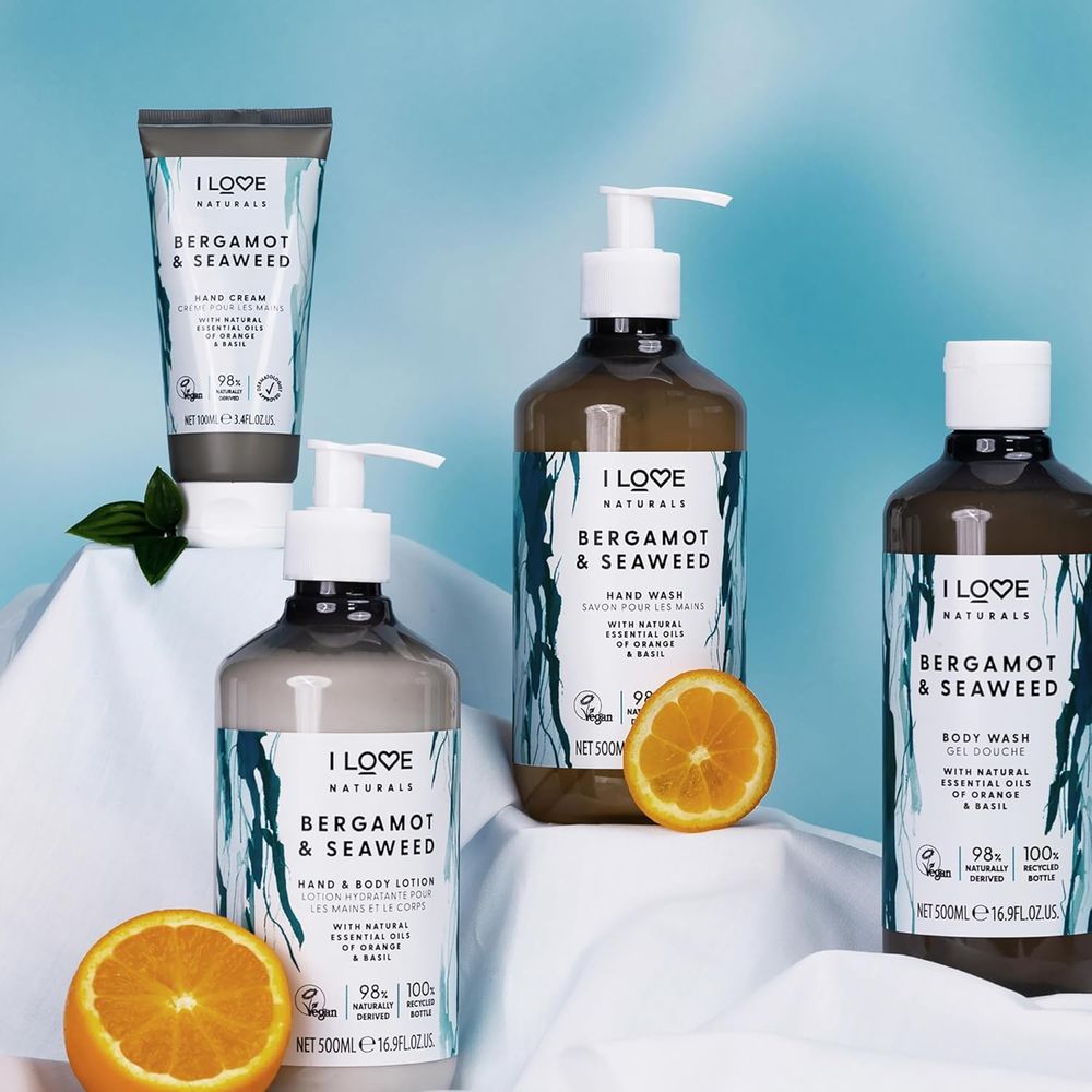 I LOVE - Naturals Bergamot And Seaweed Hand Wash - 500ml
