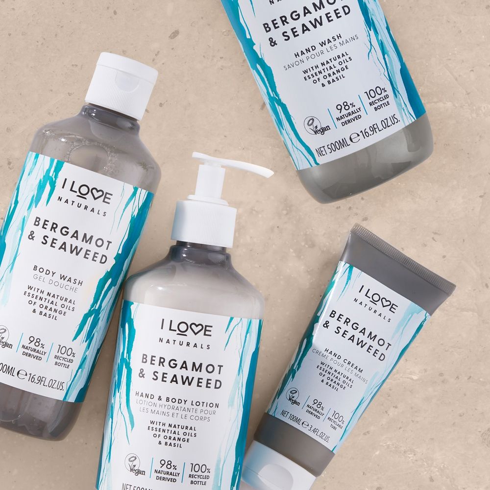 I LOVE - Naturals Bergamot And Seaweed Hand Wash - 500ml