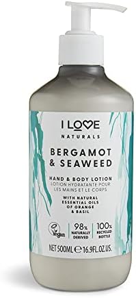 I LOVE - Naturals Bergamot & Seaweed Hand & Body Lotion - 500ml