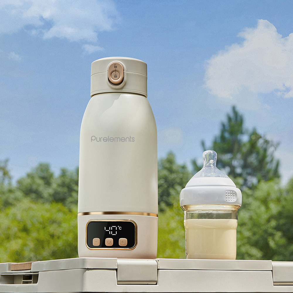 Purelements - Portable And Rechargable Bottle Warmer - Beige
