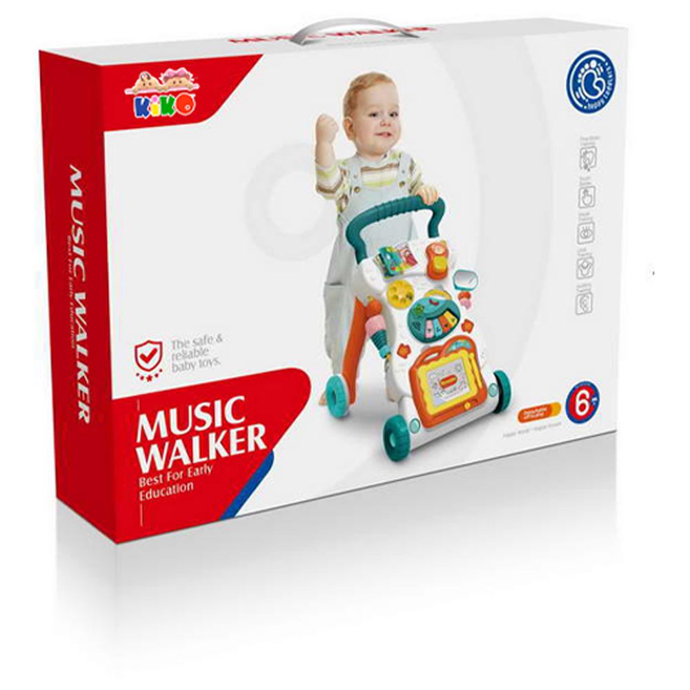 KiKo Baby Learning Walker Push Activity Toy With Music