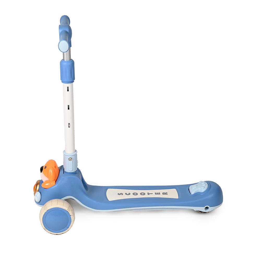 كيكو - سكوتر قابل للطي بثلاث عجلات مع إضاءة وموسيقى - للكلاب