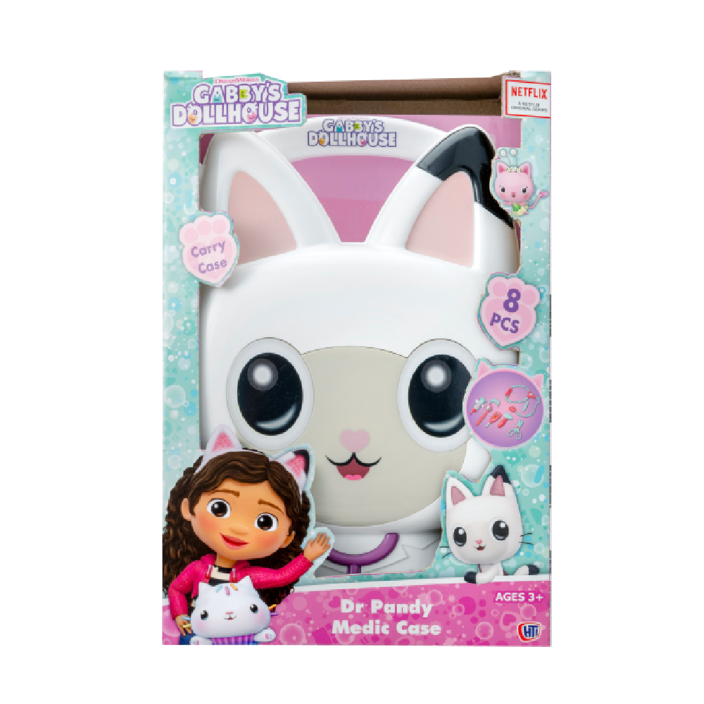 Universal Studios - Gabby's Dollhouse Dr Pandy Medic Case Playset - 8 Pcs