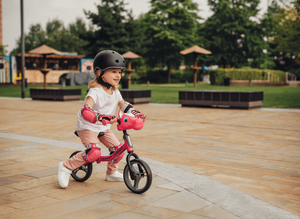 جلوبر - طقم وسائد الكوع والركبة للأطفال الصغار - أزرق مخضر/أشكال - 4 قطع