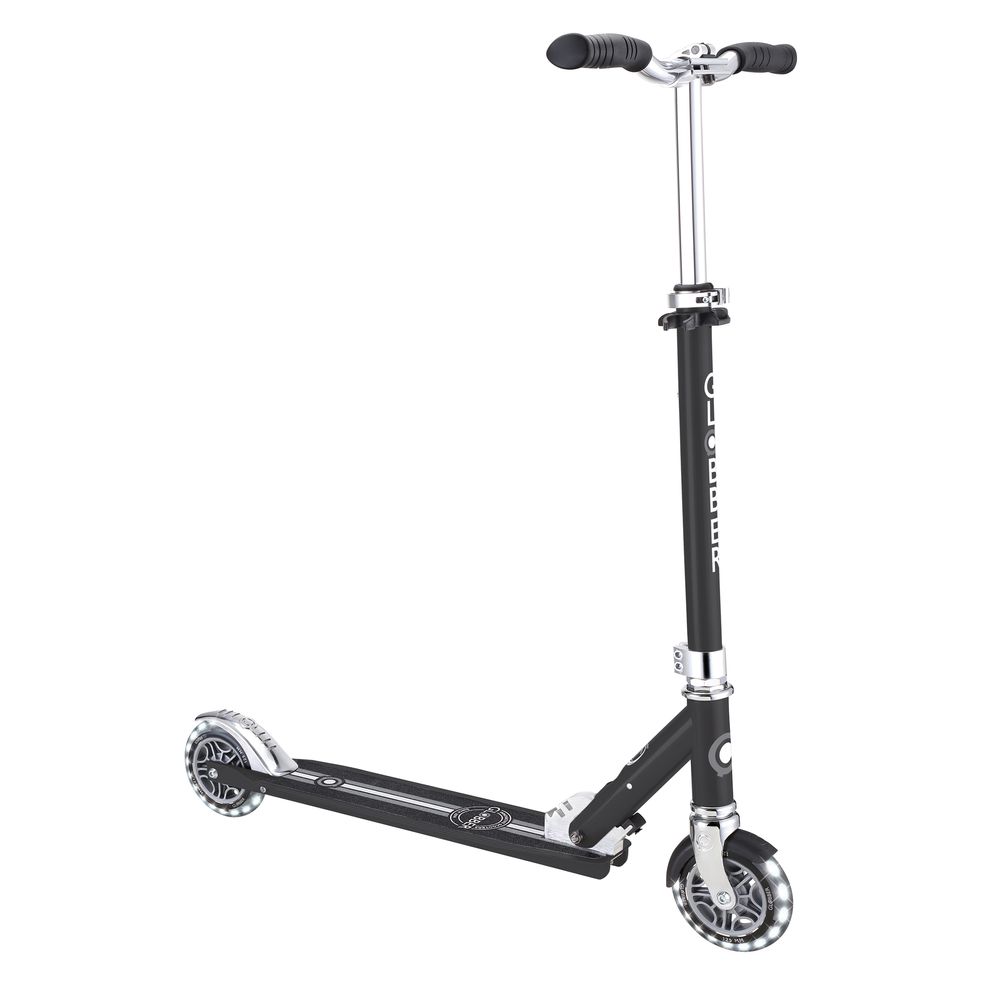 Globber - Flow Element Lights 2-Wheel Manual Scooter - Black