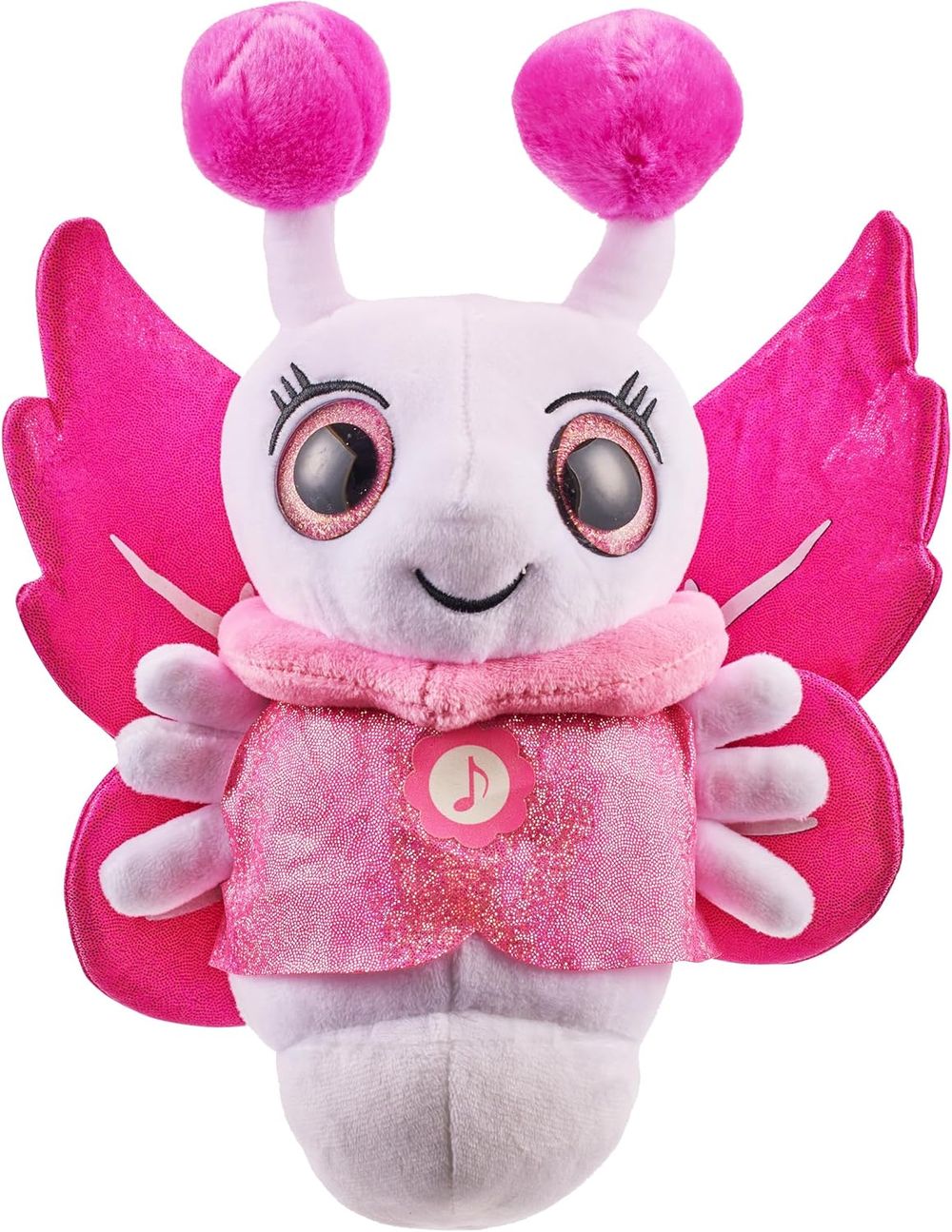 Glowies Fireflies Glow In The Dark Plush Toy - Pink/White
