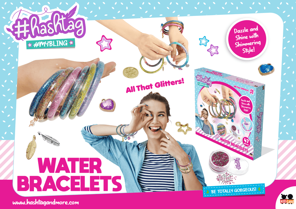 Hashtag My Bling Water Bracelets DIY Kit - 47 Pcs