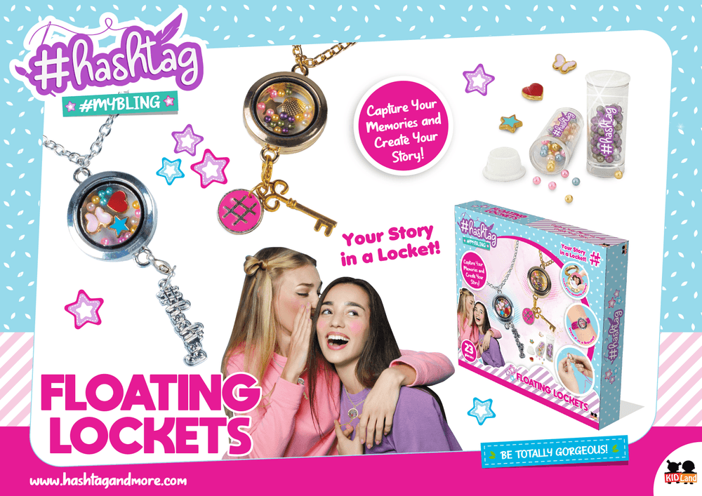 Hashtag My Bling Floating Lockets - 23 Pcs
