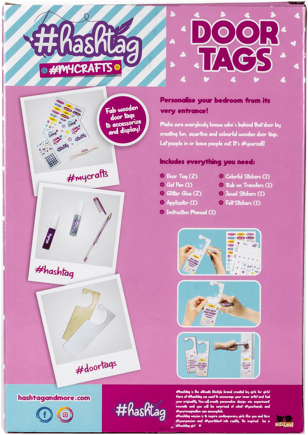 Hashtag My Crafts Door Tags DIY Kit - 11 Pcs