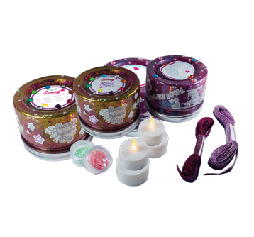 Hashtag My Crafts Light Jars DIY Kit - 19 Pcs