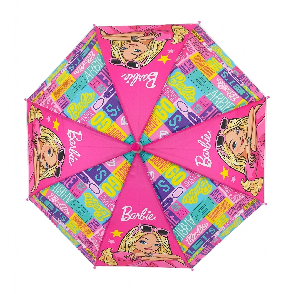 Mattel - Barbie Kids' Manual Umbrella - Pink