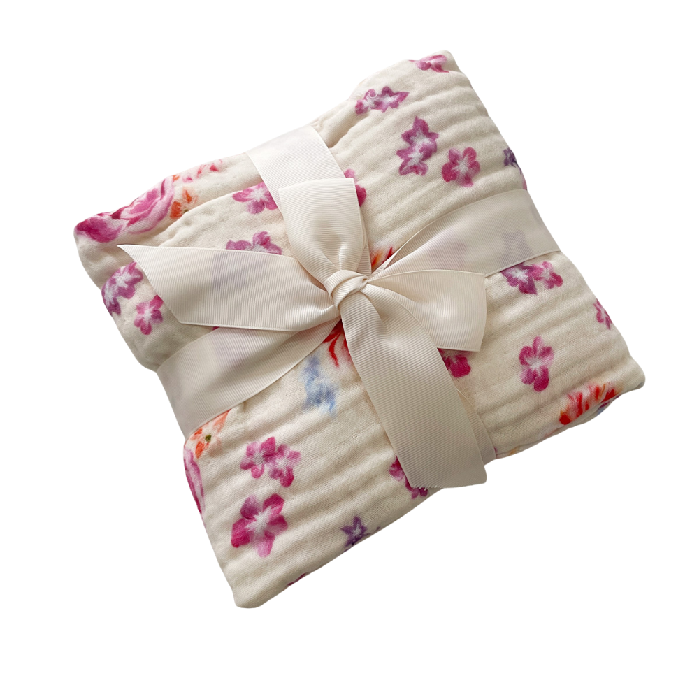 إيسي اند ليلو - بطانية شاش من القطن العضوي - بلوسوم دريم