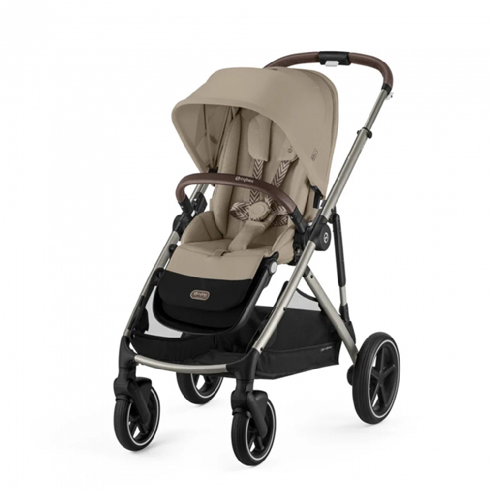 Cybex - Gazelle S Double Stroller - Almond Beige/Taupe