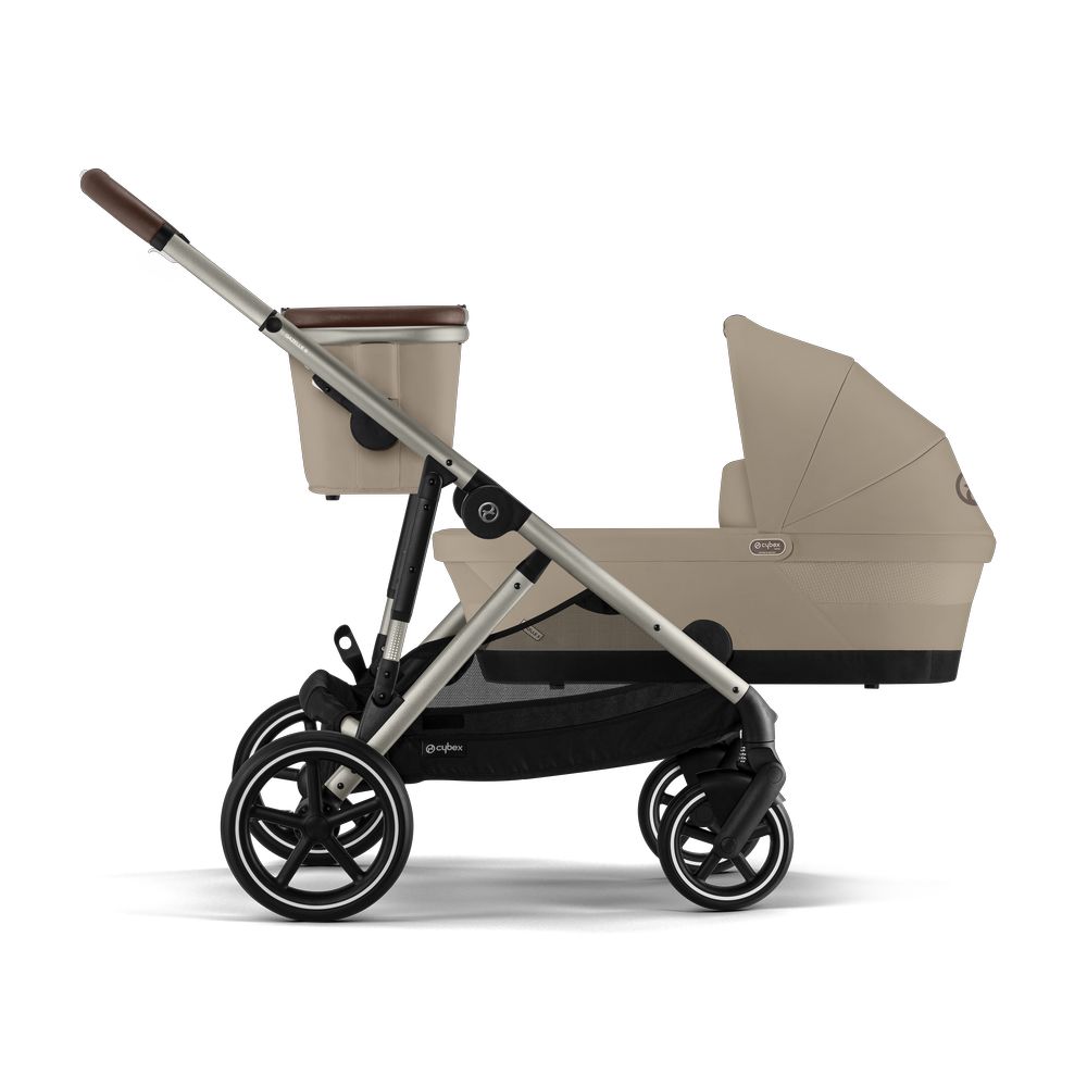 Cybex - Gazelle S Double Stroller - Almond Beige/Taupe