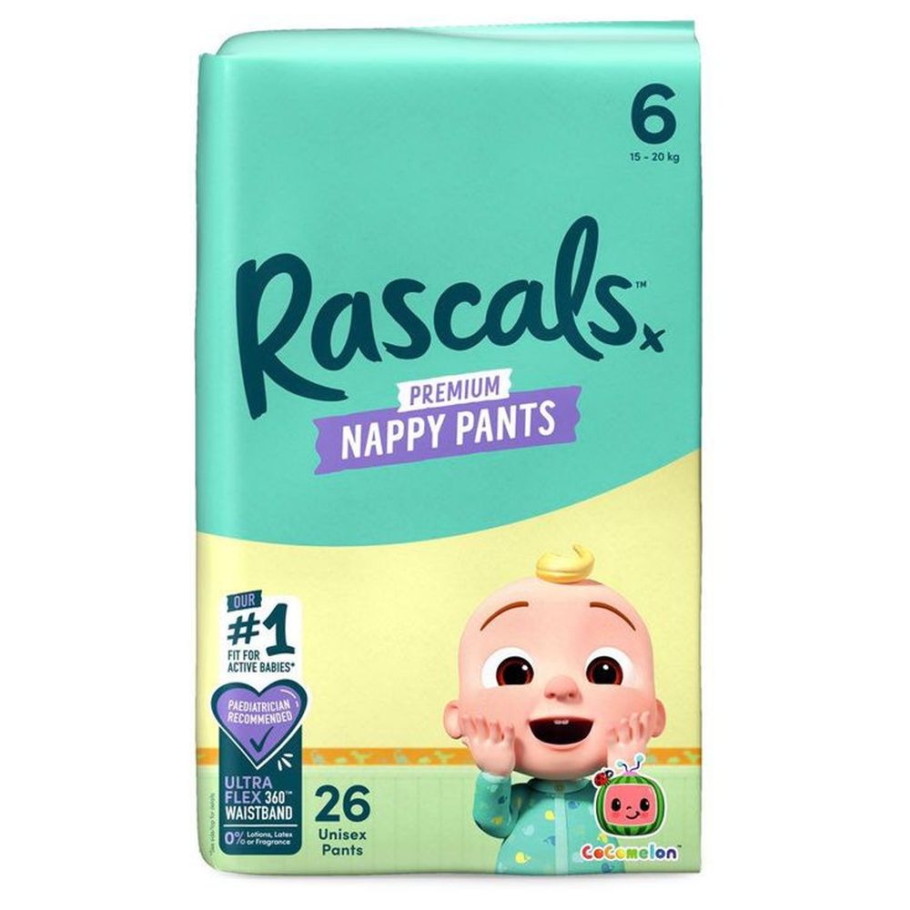 Rascals - Cocomelon Edition Training Diaper Pants - Size 6 - 15-20 kg - 26 Pcs