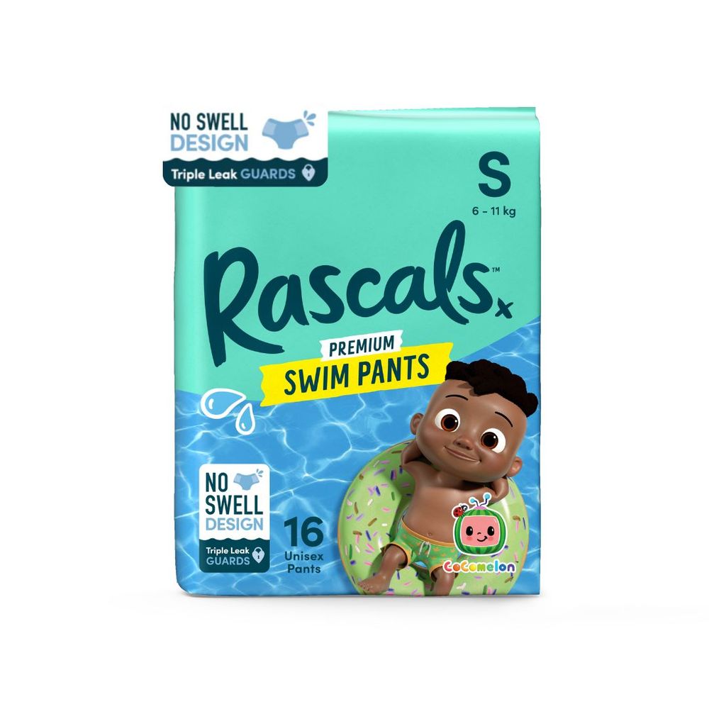 Rascals - Premium Cocomelon Swim Pants - Size S - 6-11kg - 16pcs