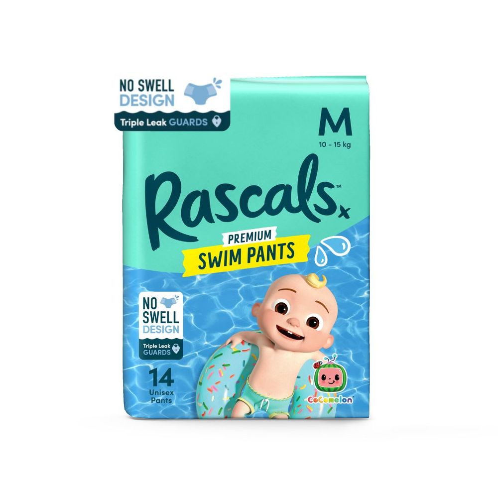 Rascals - Premium Cocomelon Swim Pants - Size M - 10-15kg - 14pcs