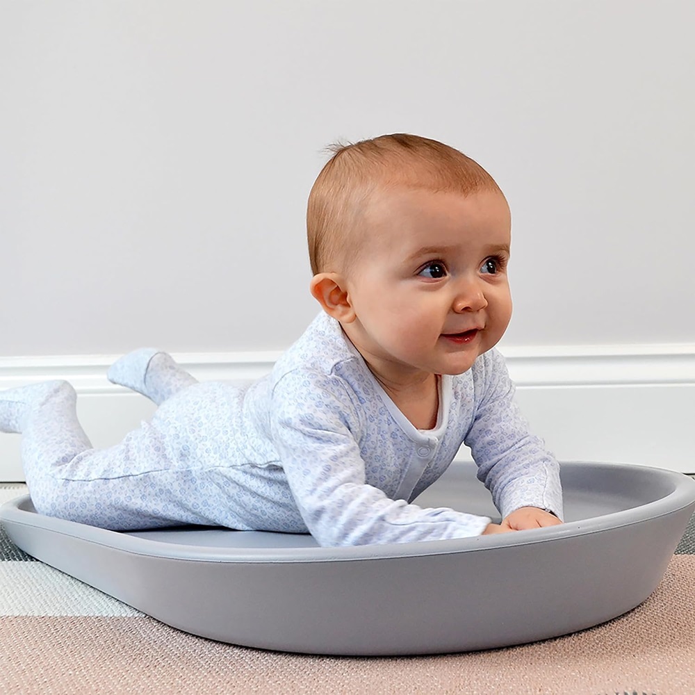 Shnuggle - Squishy Changing Mat + Nappy Bin - Grey