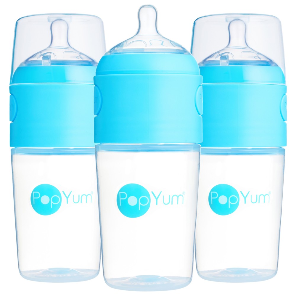 بوب يام - رضّاعات للأطفال لتحضير/خلط/توزيع حليب الأطفال المضاد للمغص - 3 قطع - 260 مل