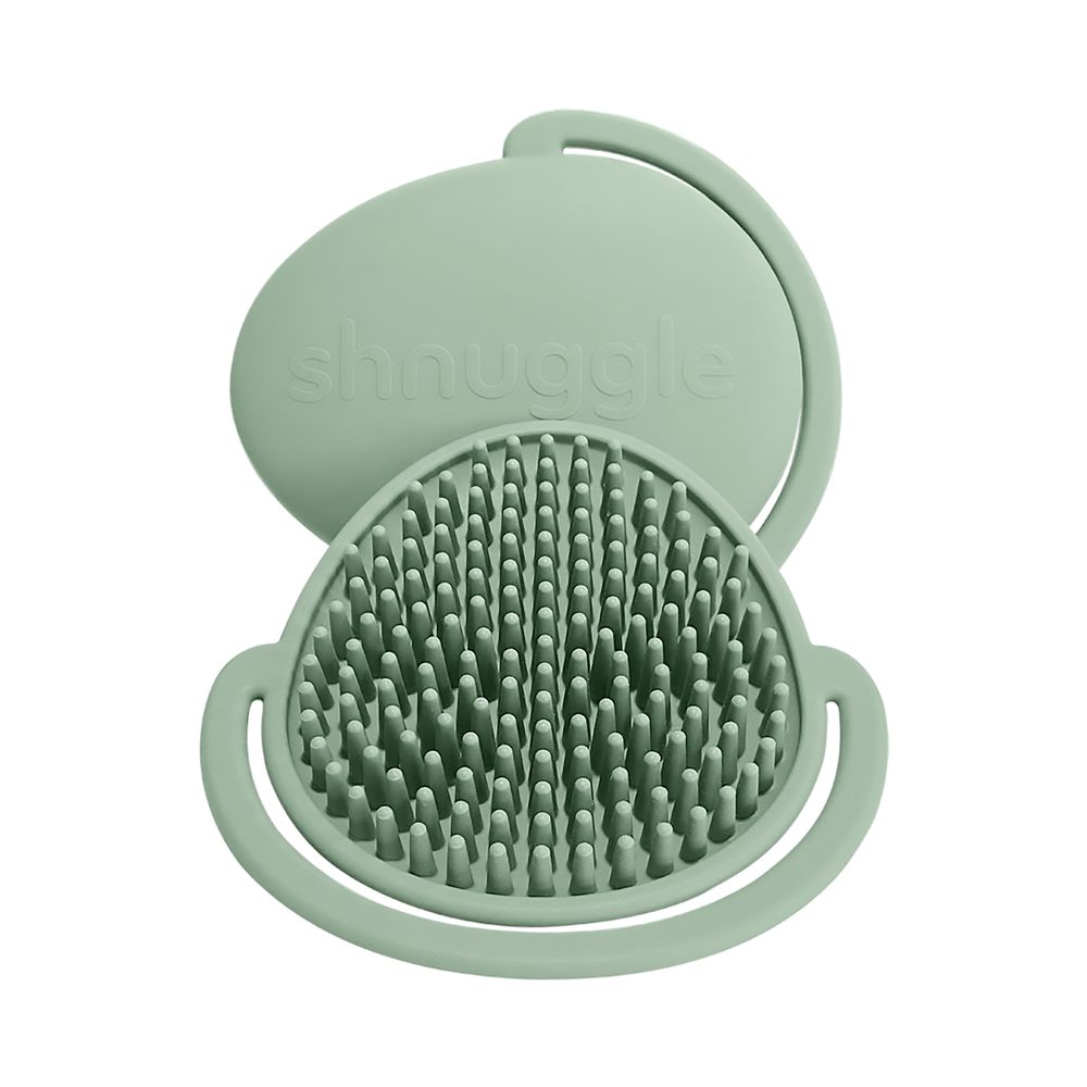 Shnuggle - Baby Bath Silicone Brush - Eucalyptus