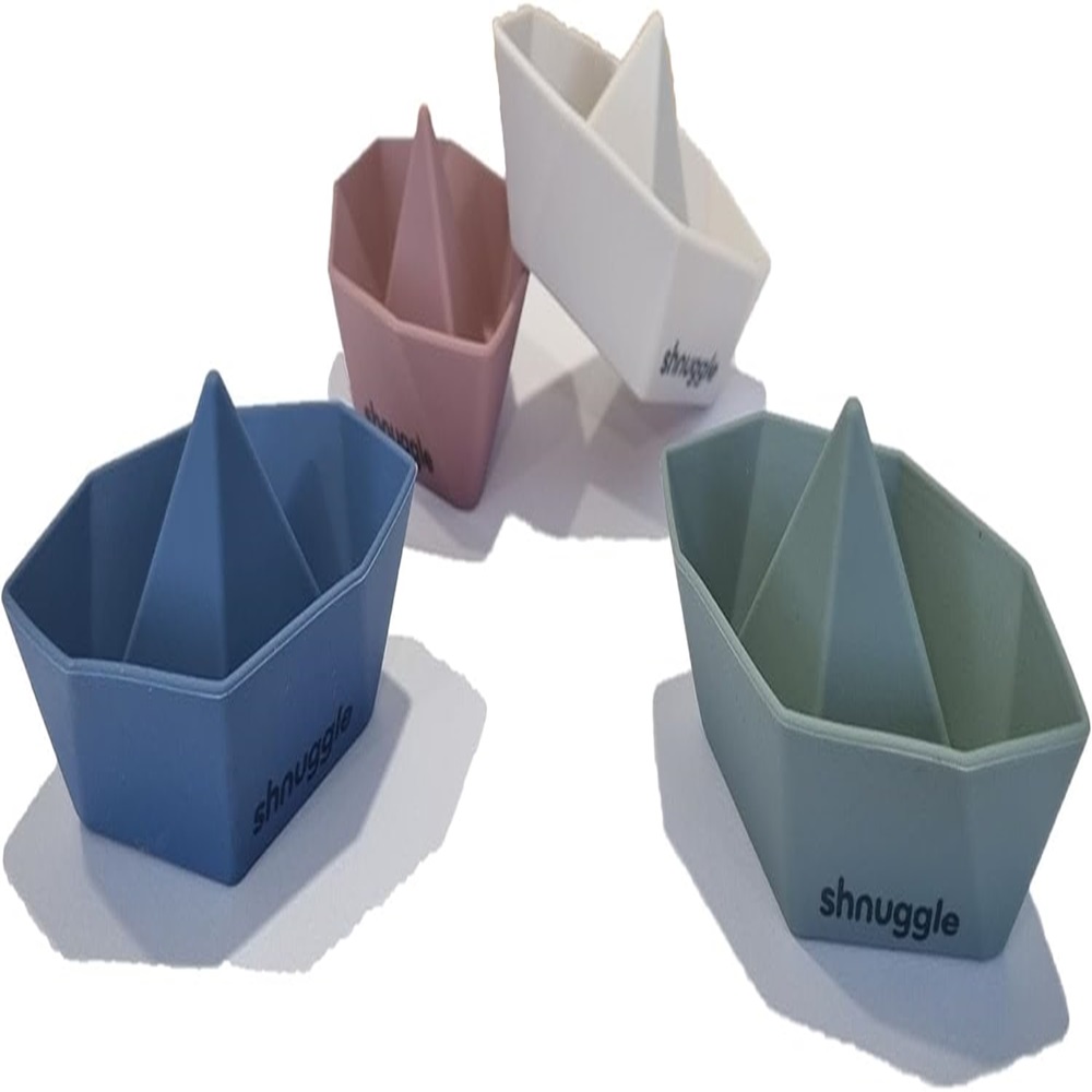Shnuggle - Stack And Sail Boat Bath Toys - Multicolor - 4 Pcs