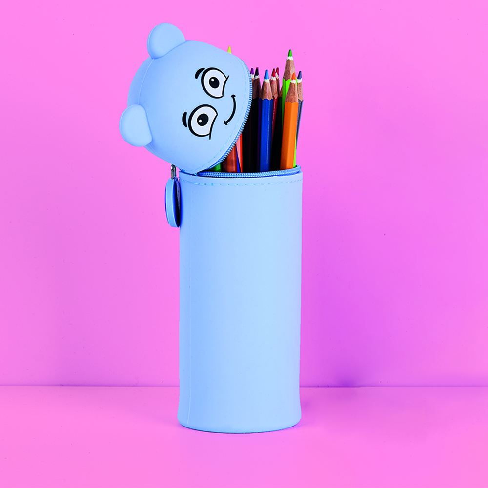 Mine Stamp - Marky Silicon Pencil Case - Blue