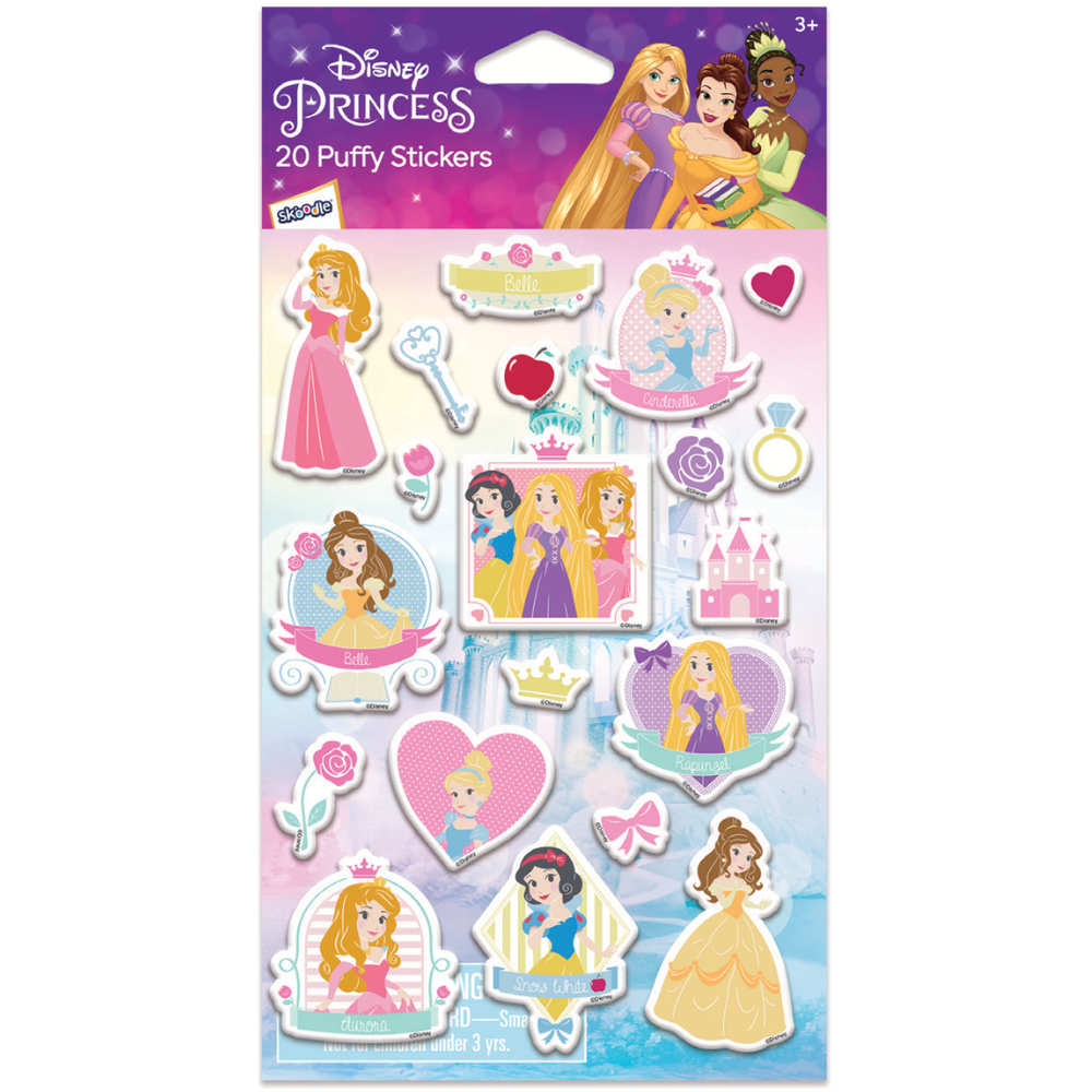 Disney - Princess 3D Puffy Sticker Sets - 20pcs