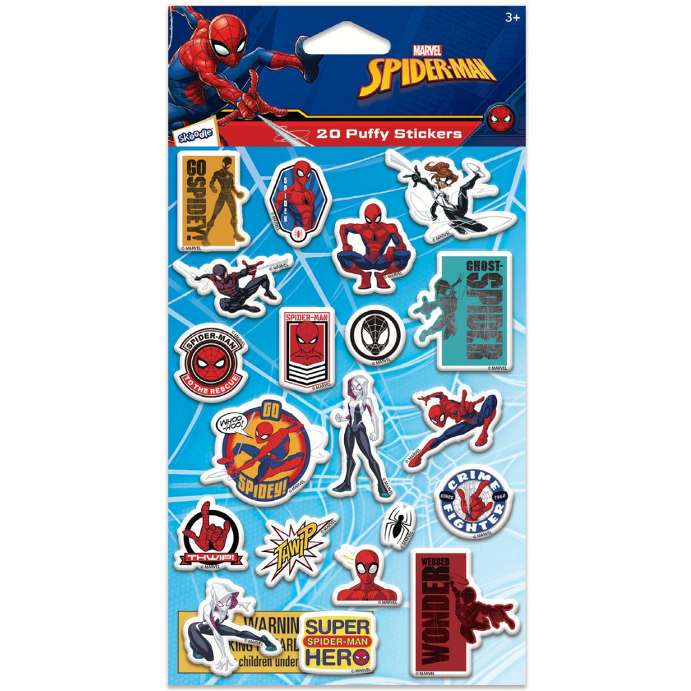 Marvel - Spiderman 3D Puffy Sticker Sets - 20pcs