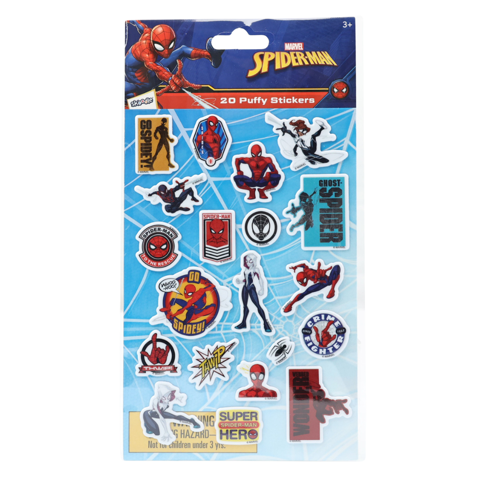 Marvel - Spiderman 3D Puffy Sticker Sets - 20pcs