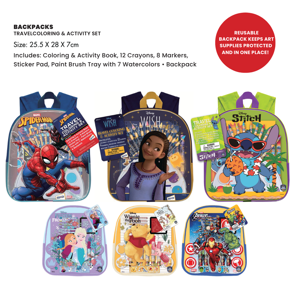 مارفل – مجموعة تلوين ونشاطات للسفر سبايدرمان