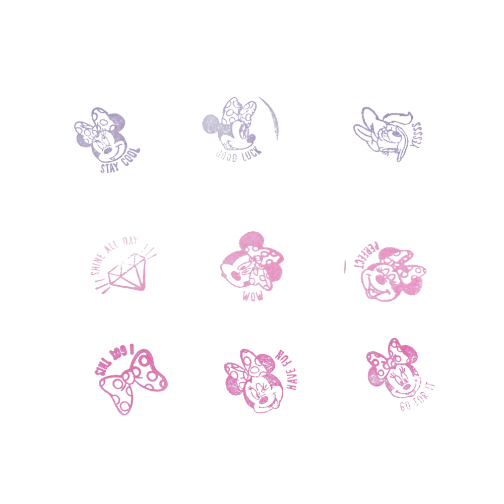 ديزني - مجموعة طوابع ميني ذاتية الحبر - عدد 9