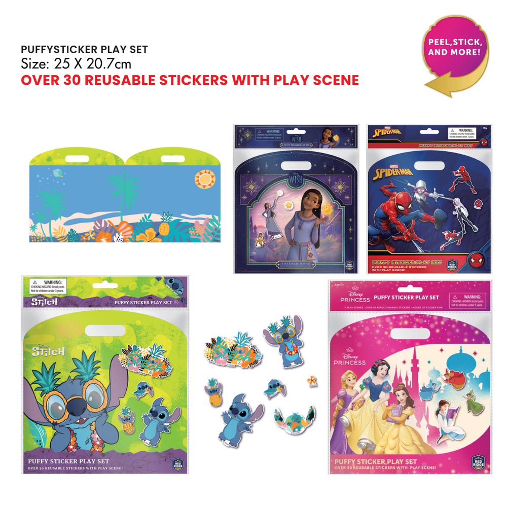 Marvel - Spider-man Puffy Sticker Play Set - 30pcs