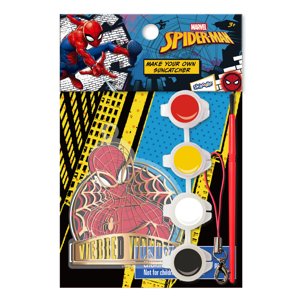 Marvel - Make Your Own Suncatcher Arts & Crafts Kit - Webbed Wonder
