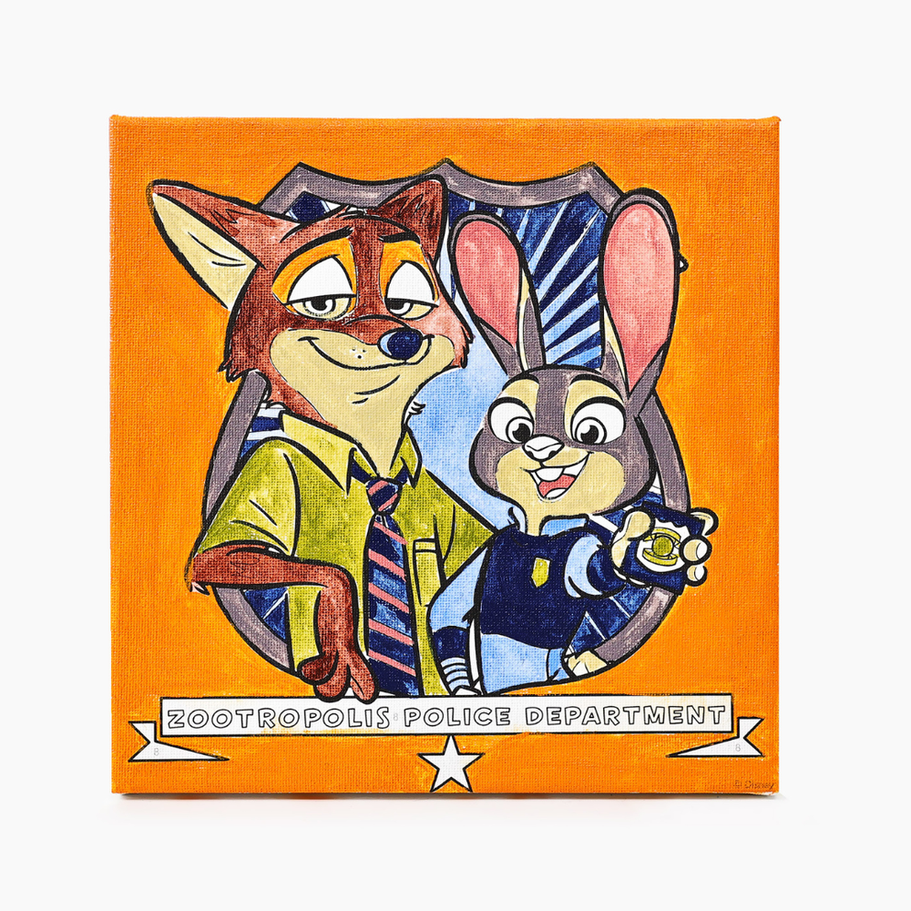 Disney - Nick & Judy Color By Number Painting Kit - 11pcs