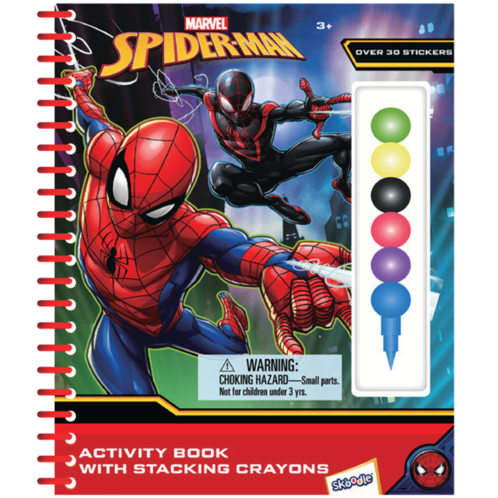 Marvel - Spider Man Activity Book with Stacking Crayons