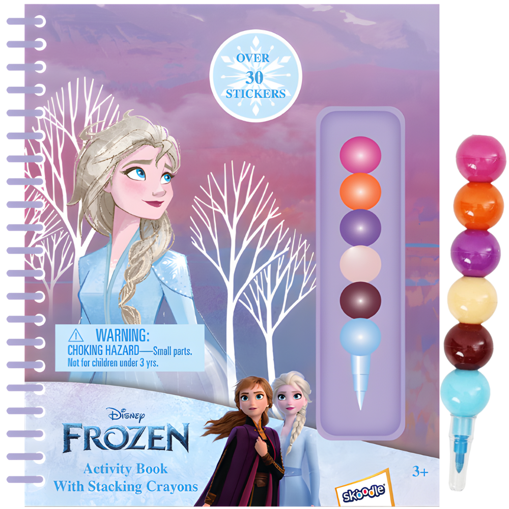 ديزني - كتاب أنشطة فروزن مع أقلام تلوين قابلة للتكديس