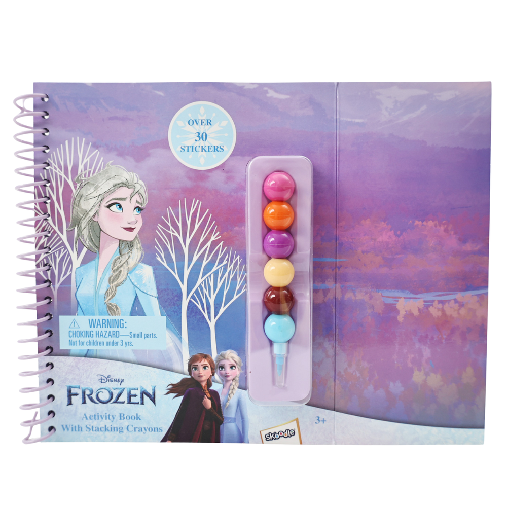 ديزني - كتاب أنشطة فروزن مع أقلام تلوين قابلة للتكديس