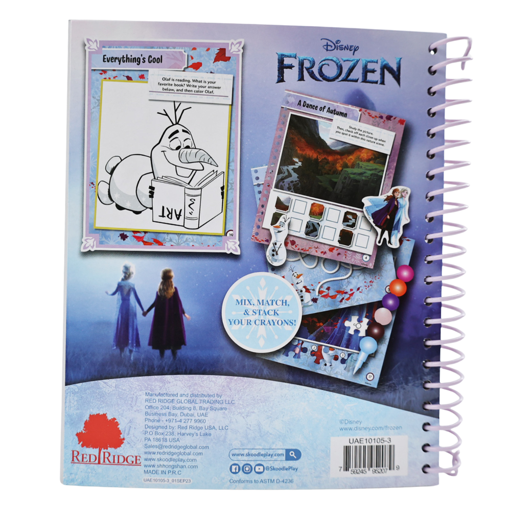 ديزني - كتاب أنشطة فروزن مع أقلام تلوين قابلة للتكديس