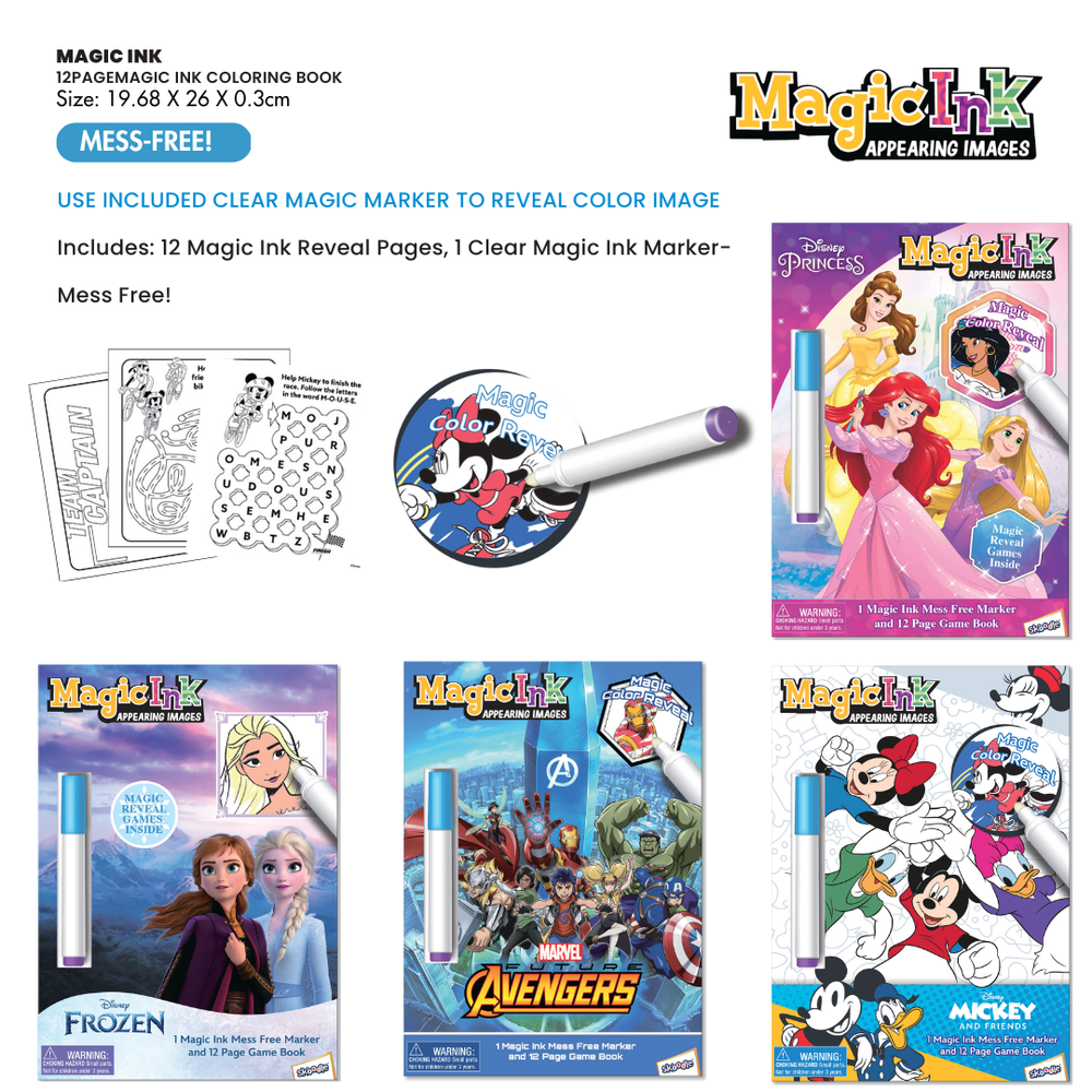 Marvel - Avengers Magic Ink Book