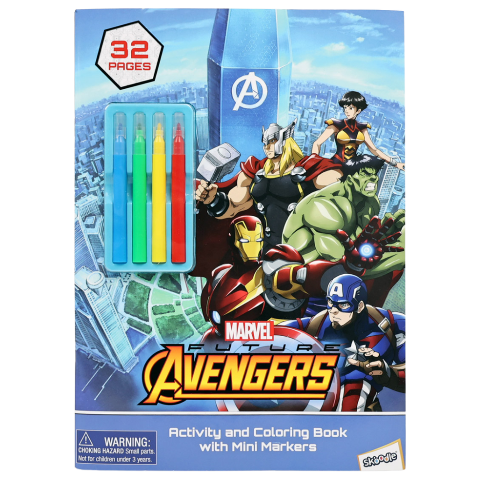 Marvel - Avengers Activity Book with Mini Markers