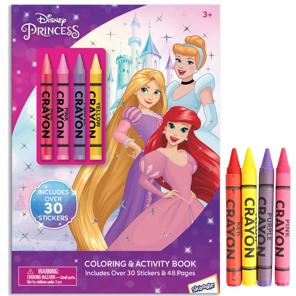 Disney - Princess Coloring & Activity Book with Crayons