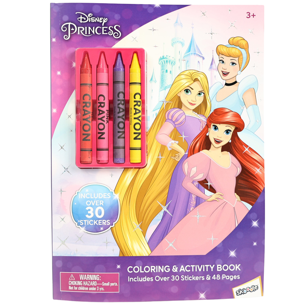 Disney - Princess Coloring & Activity Book with Crayons