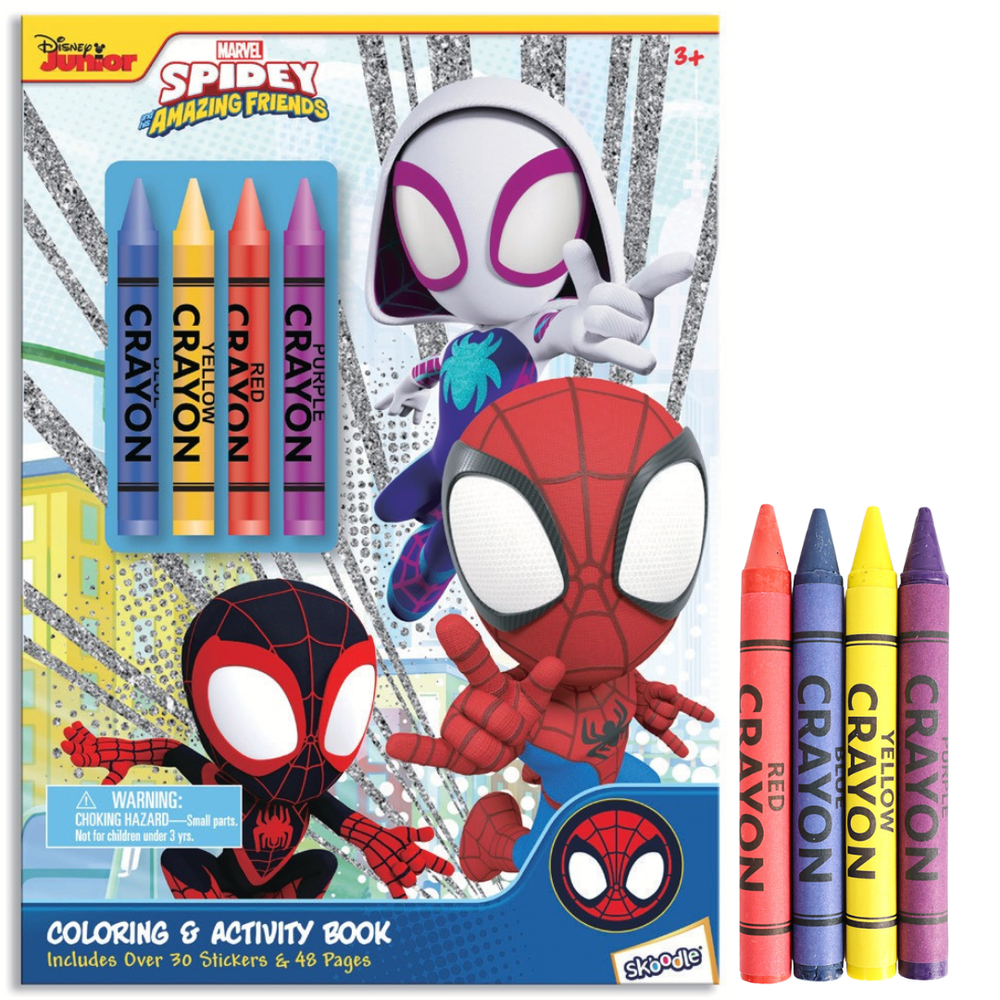 Marvel - Spidey Coloring & Activity Book with Crayons