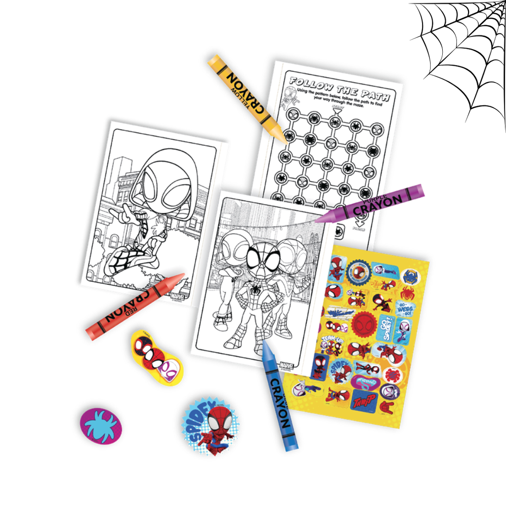 Marvel - Spidey Coloring & Activity Book with Crayons