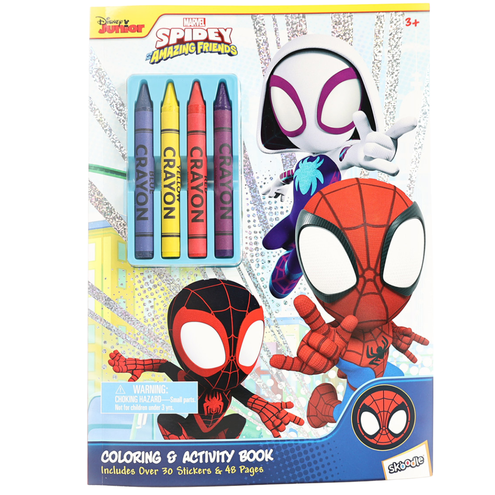 Marvel - Spidey Coloring & Activity Book with Crayons